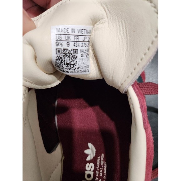 Excellent Condition Adidas Gazelle Indoor Shadow Red Green Men's Size 9.5 - Picture 6 of 8